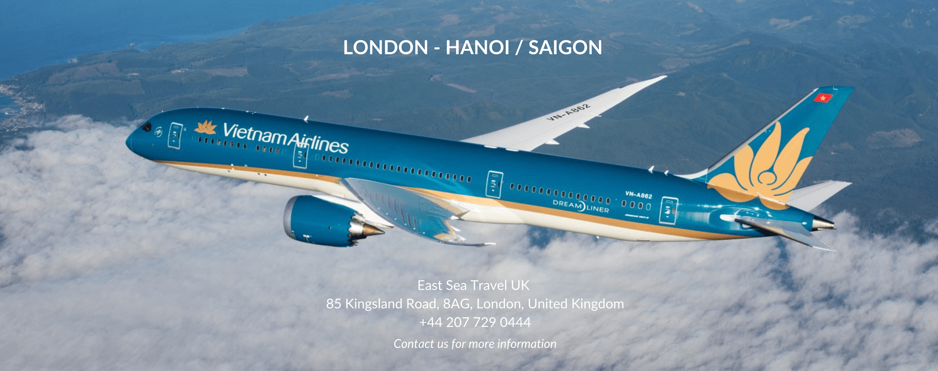 Vietnam Airlines - London - Hanoi/ Saigon